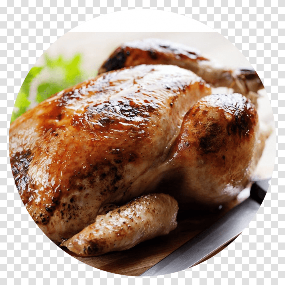 Cooked Chicken, Roast, Food, Dinner, Supper Transparent Png