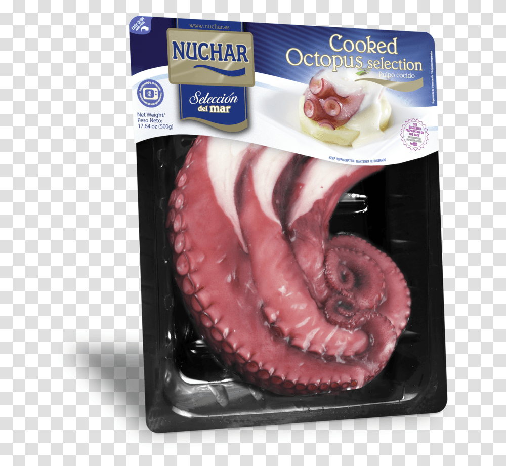 Cooked Galician Octopus Leg Bacon, Ice Cream, Dessert, Food, Creme Transparent Png