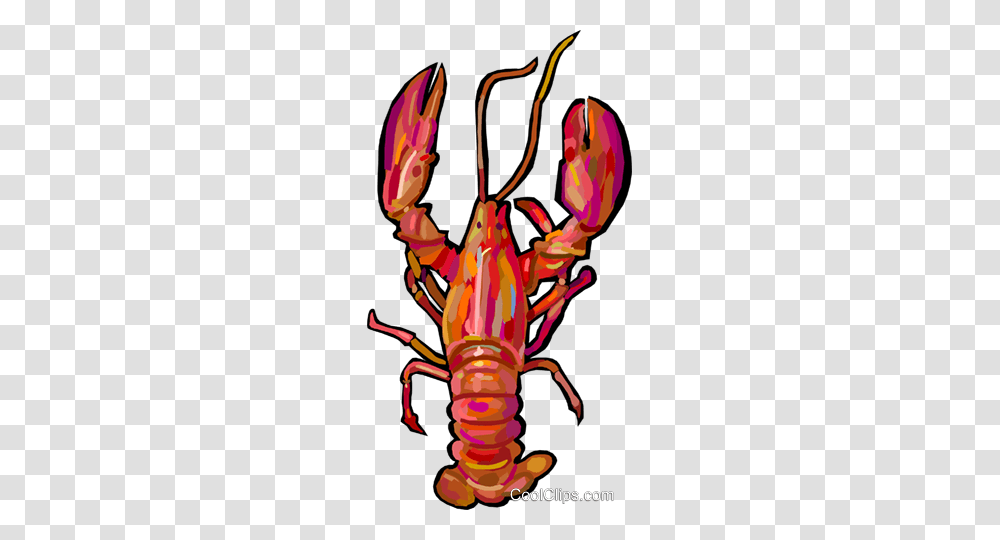 Cooked Lobster Royalty Free Vector Clip Art Illustration, Seafood, Sea Life, Animal, Crawdad Transparent Png
