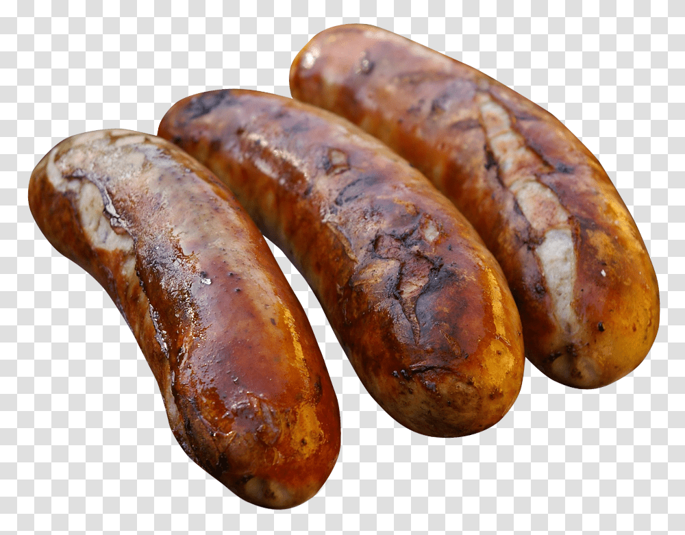 Cooked Sausage On Bbq, Bread, Food, Hot Dog, Plant Transparent Png