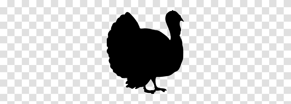 Cooked Turkey Sticker, Silhouette, Animal, Bird, Stencil Transparent Png