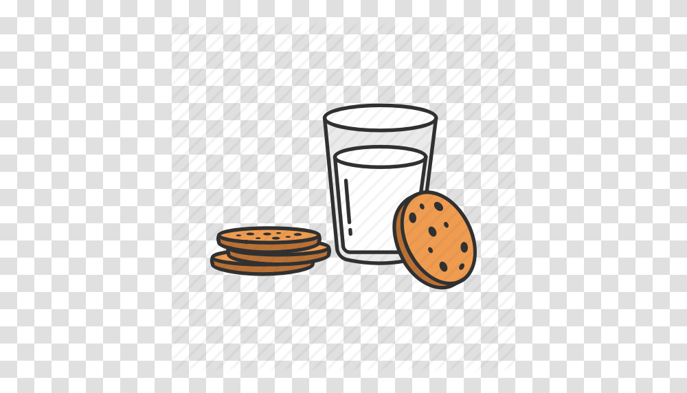 Cookie And Milk Cookies Milk Snack Icon, Coffee Cup, Glass, Medication Transparent Png