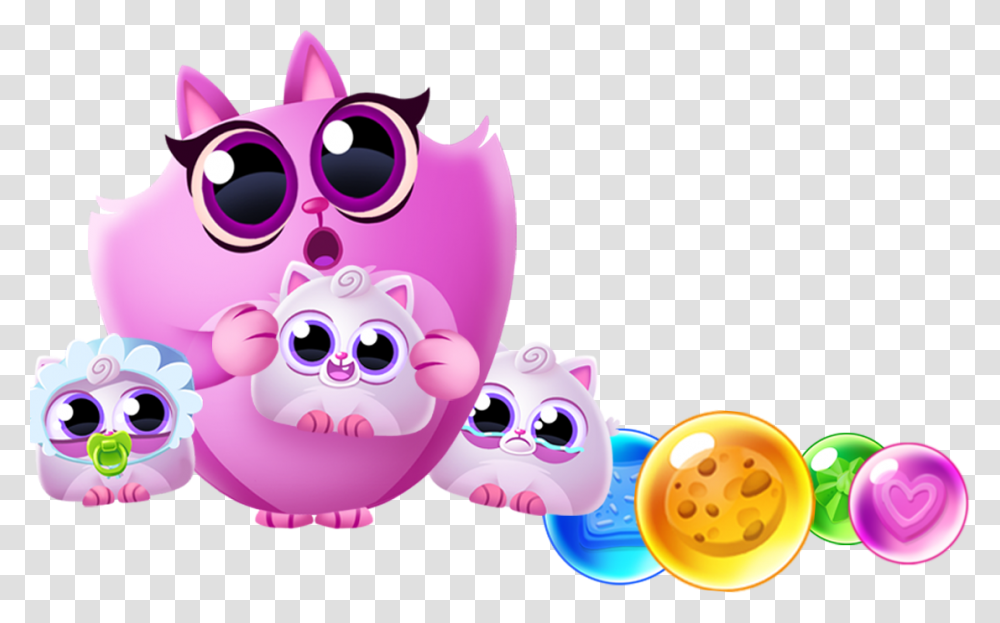 Cookie Cats Pop Icon, Purple, Toy Transparent Png