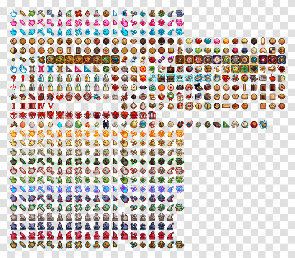 Cookie Clicker Cookie Clicker Sprite Sheet, Word, Number Transparent Png