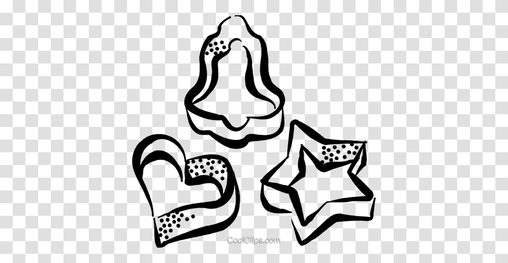 Cookie Clipart Black And White, Drawing, Stencil Transparent Png