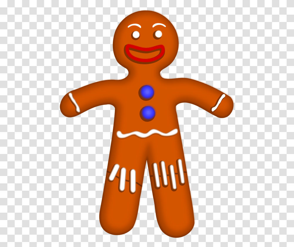 Cookie Clipart Person Shrek Gingerbread Man, Food, Biscuit, Toy Transparent Png