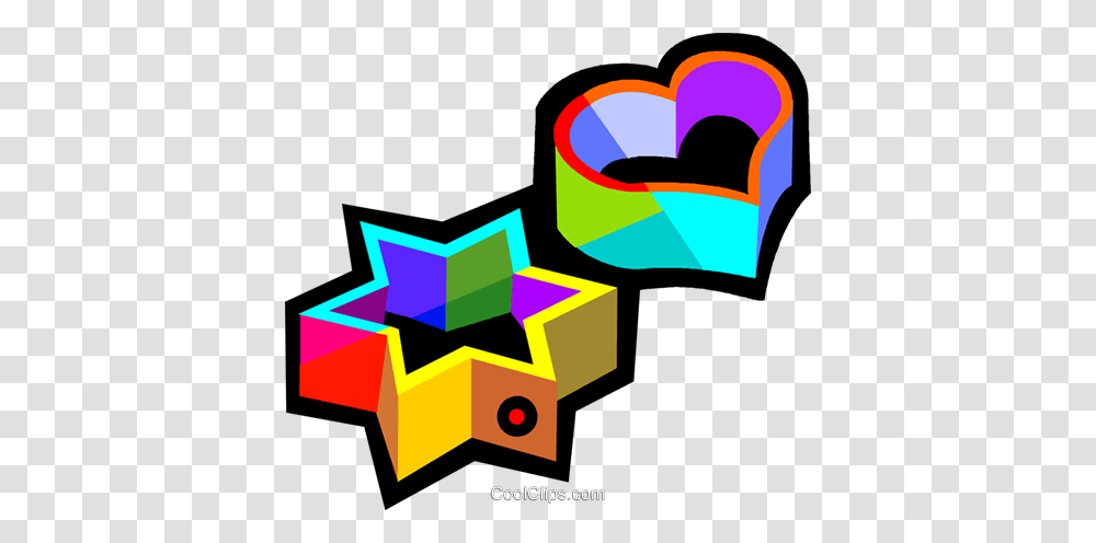 Cookie Cutters Royalty Free Vector Clip Art Illustration, Star Symbol, Rubix Cube Transparent Png