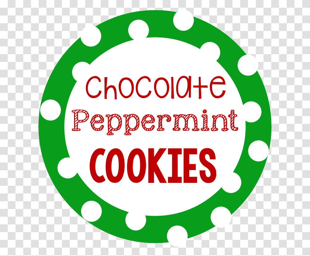 Cookie Mix In A Jar Printable Gift Tags Chocolate Peppermint Cookies Label, Logo, Sticker Transparent Png