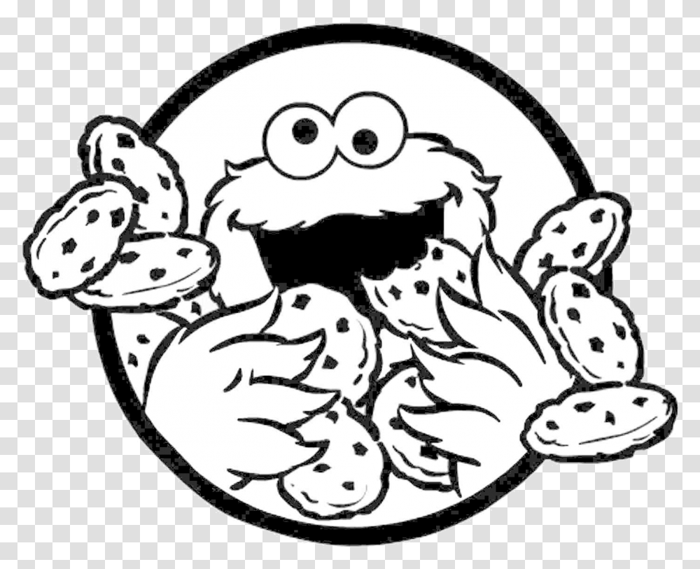 Cookie Monster Clipart X Cookie Monster Colouring Pages, Stencil, Giant Panda, Bear, Wildlife Transparent Png