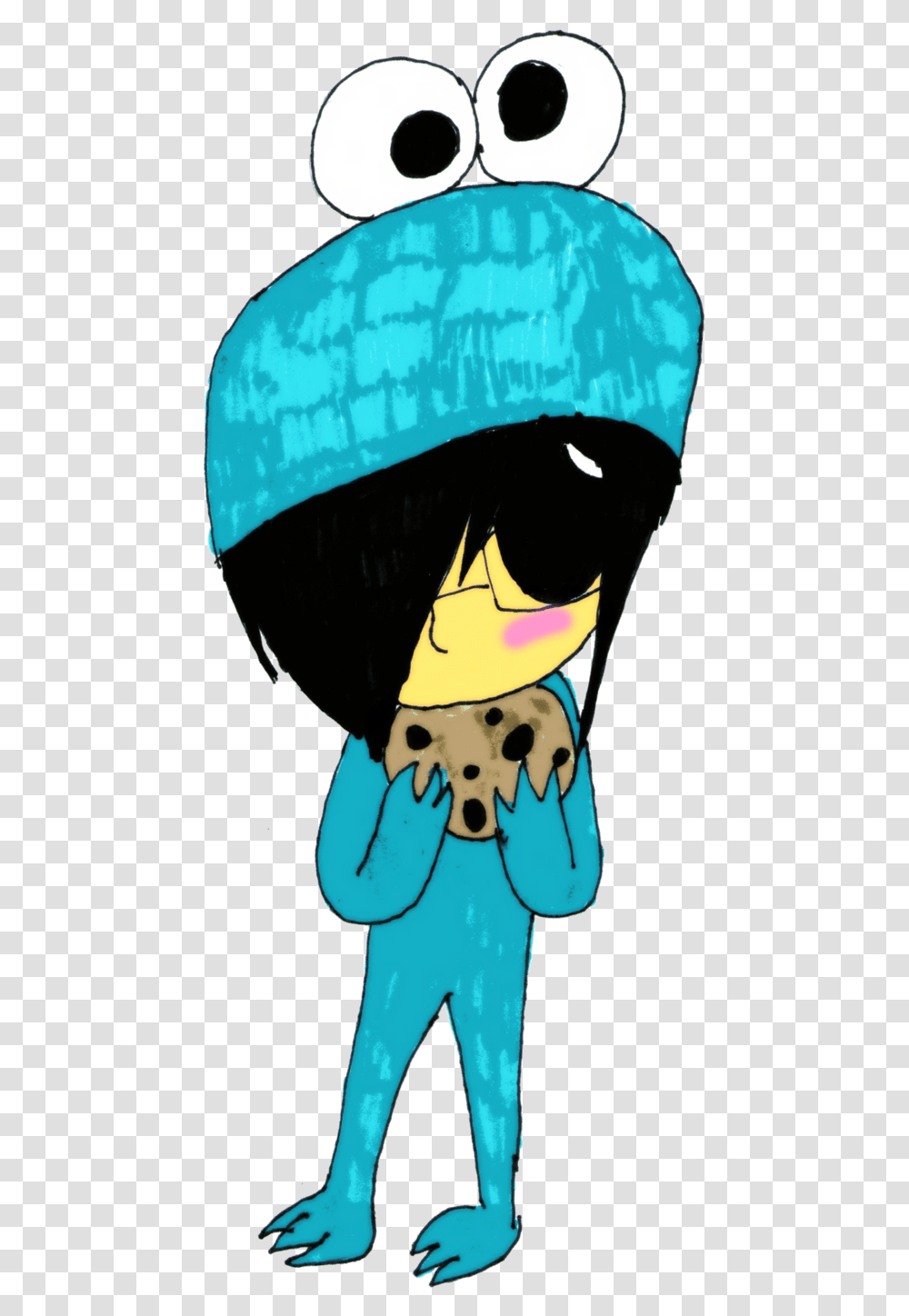 Cookie Monster Costume, Person, Human, Apparel Transparent Png