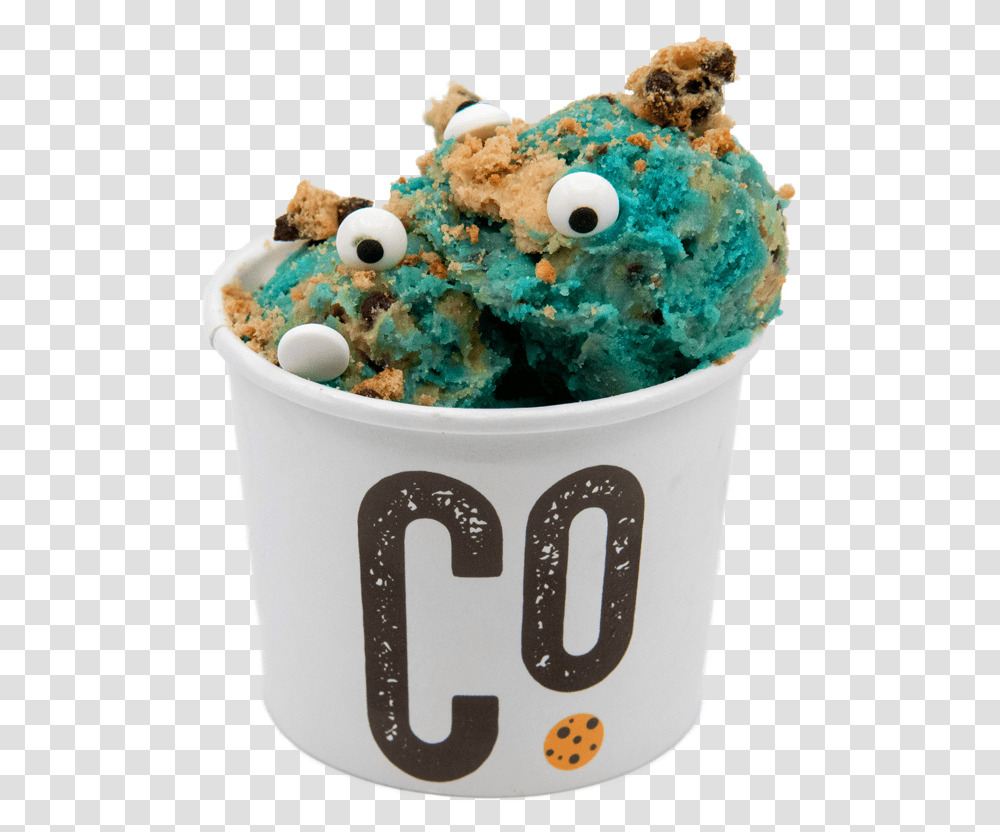 Cookie Monster Fotm Cupcake, Cream, Dessert, Food, Creme Transparent Png