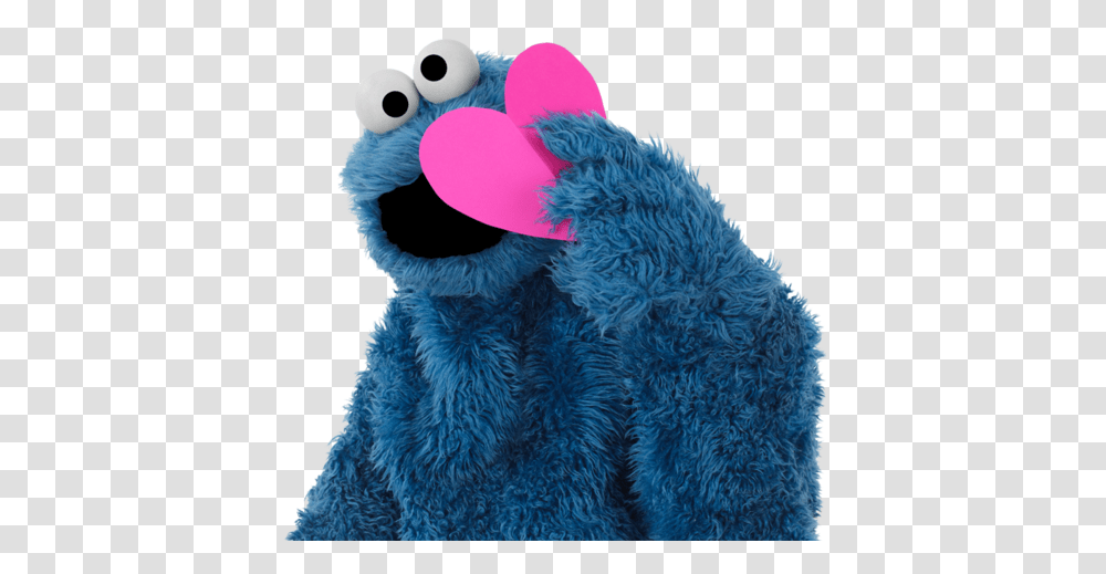 Cookie Monster Free Download Cookie Monster In Love, Plush, Toy, Cushion, Clothing Transparent Png