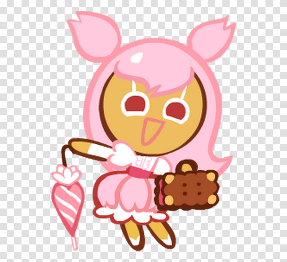 Cookie Run Cherry Blossom Cookie, Food, Mammal, Animal, Pig Transparent Png