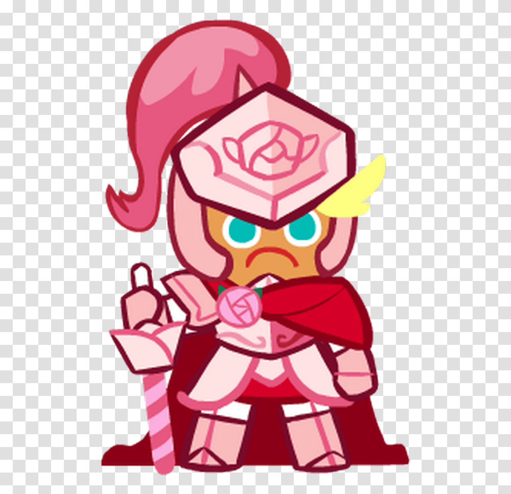 Cookie Run Knight Cookie Rose Armor, Sweets, Food, Confectionery, Label Transparent Png