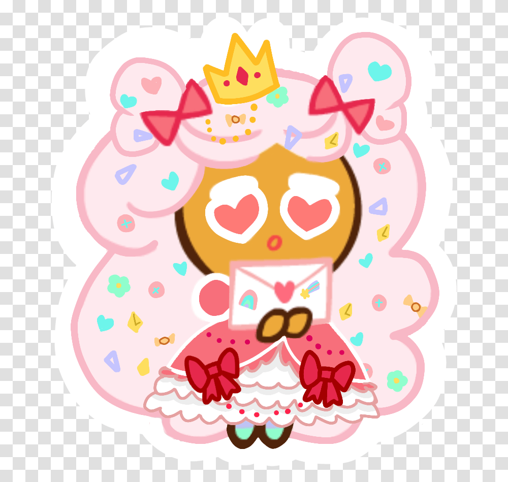 Cookie Run Ovenbreak Cotton Candy Cookie Birthday Cake Dessert Food Rattle Transparent Png Pngset Com