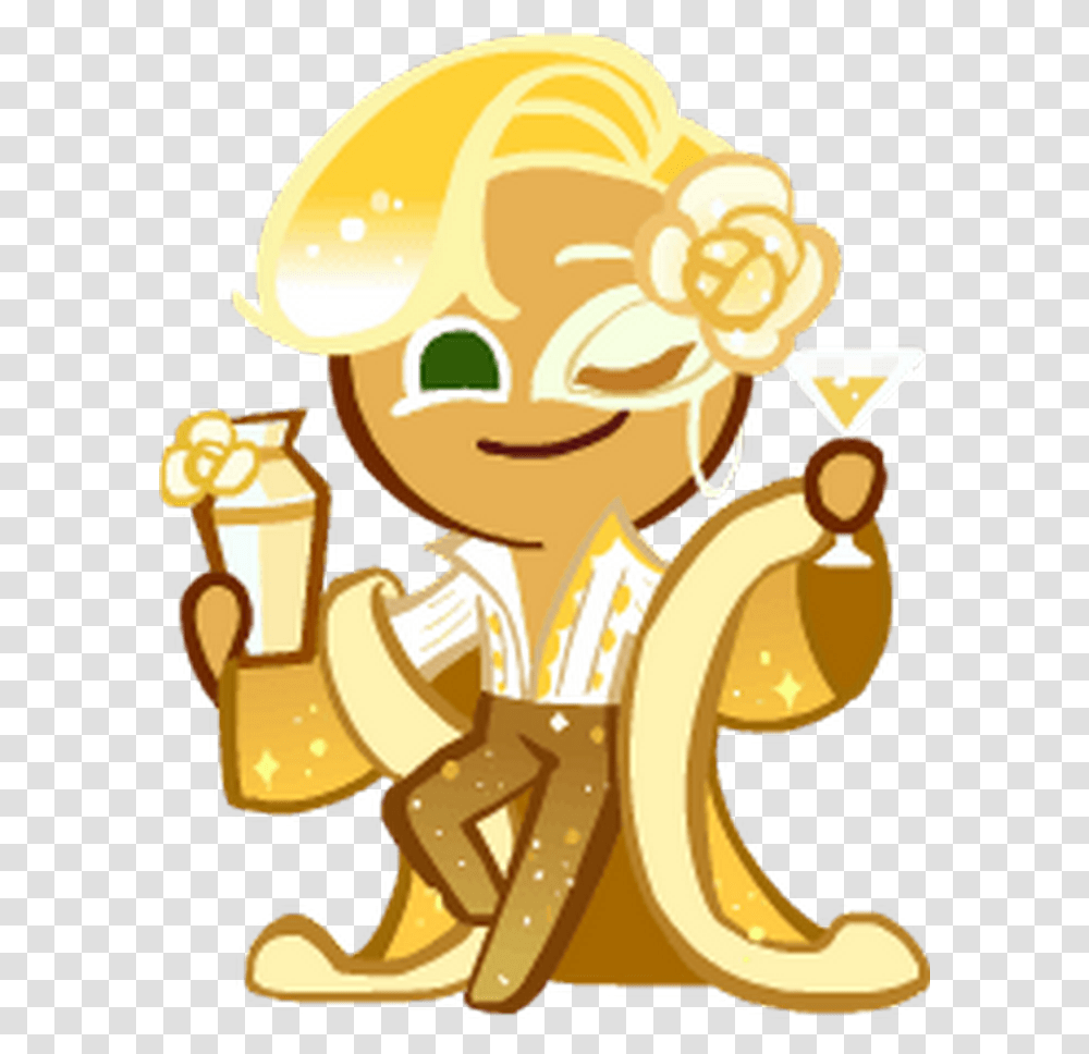 Cookie Run Sparkling Cookie, Food, Crowd, Plant, Gold Transparent Png
