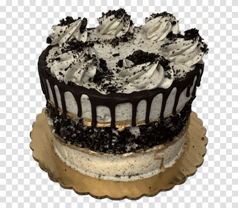 Cookies And Cream Chocolate Cake, Icing, Dessert, Food, Creme Transparent Png