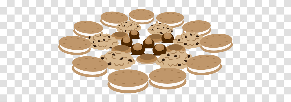 Cookies Clipart Treats Cute Borders Plate Of Christmas Cookies, Food, Biscuit, Bakery, Shop Transparent Png