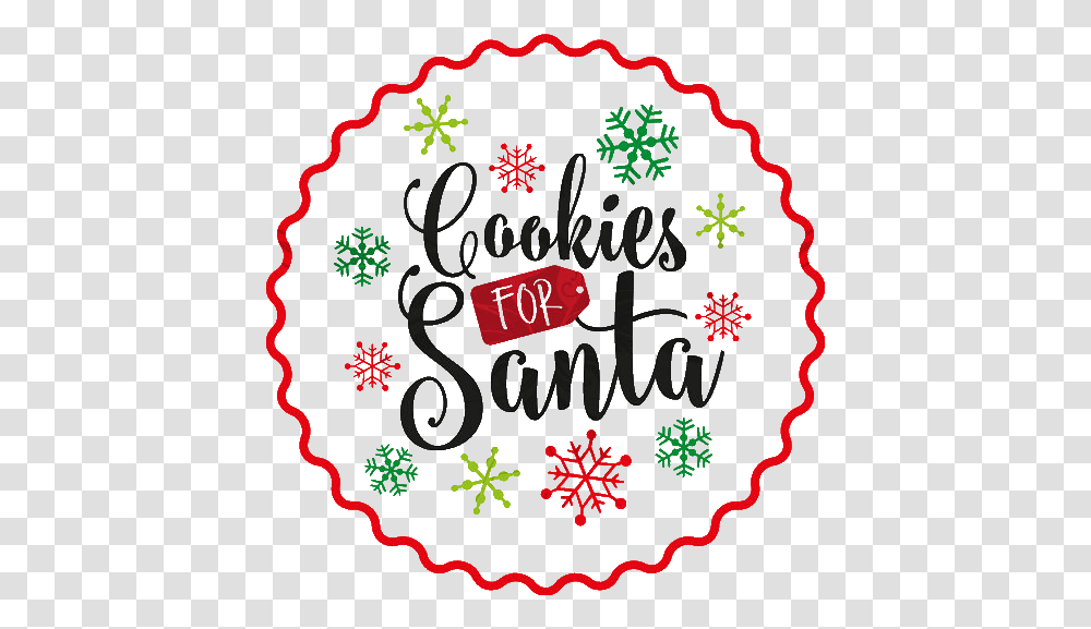 Cookies For Santa Plate Free Svg, Label, Rug, Pattern Transparent Png