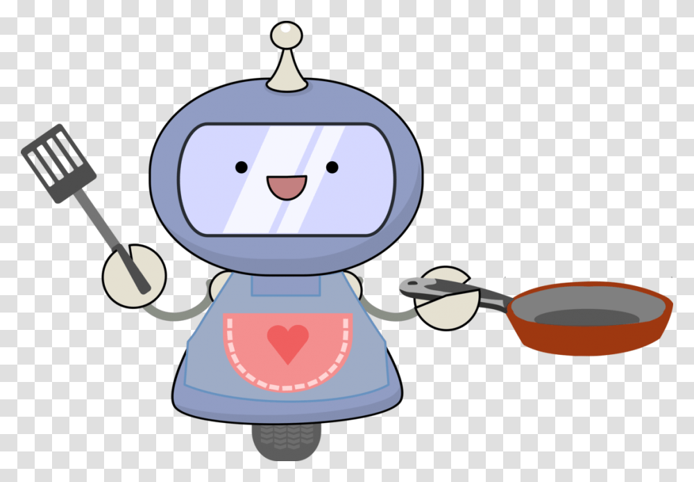 Cooking Cooking Robot Cartoon, Outdoors, Magnifying, Toilet, Bathroom Transparent Png