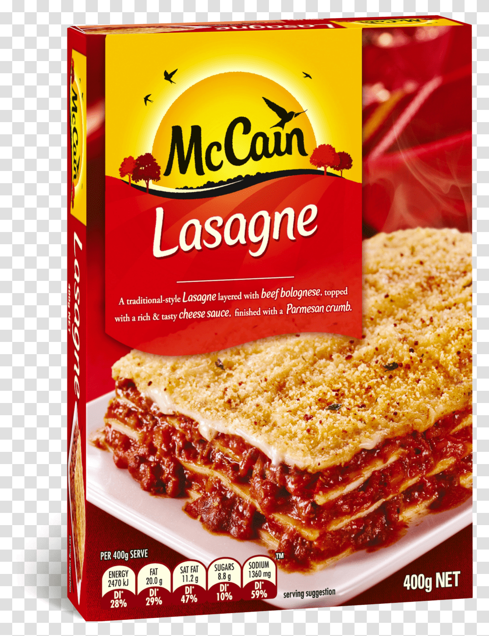 Cooking Frozen Lasagna Mccain Lasagne Transparent Png