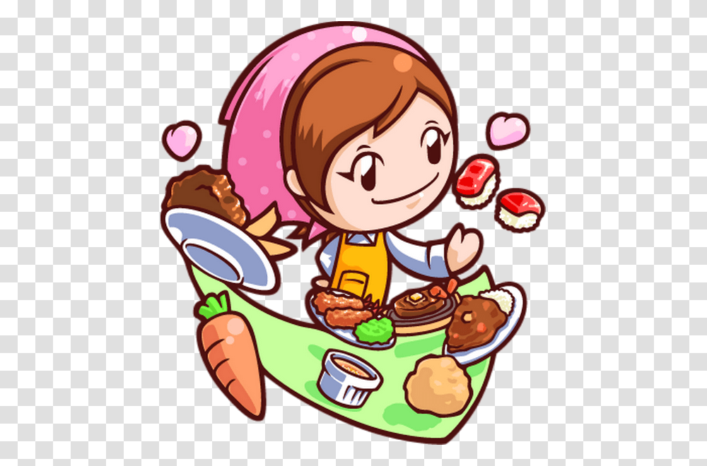 Cooking Mama Decorative Video Game Decal Cover Skin Cooking Mama, Food, Eating, Washing Transparent Png