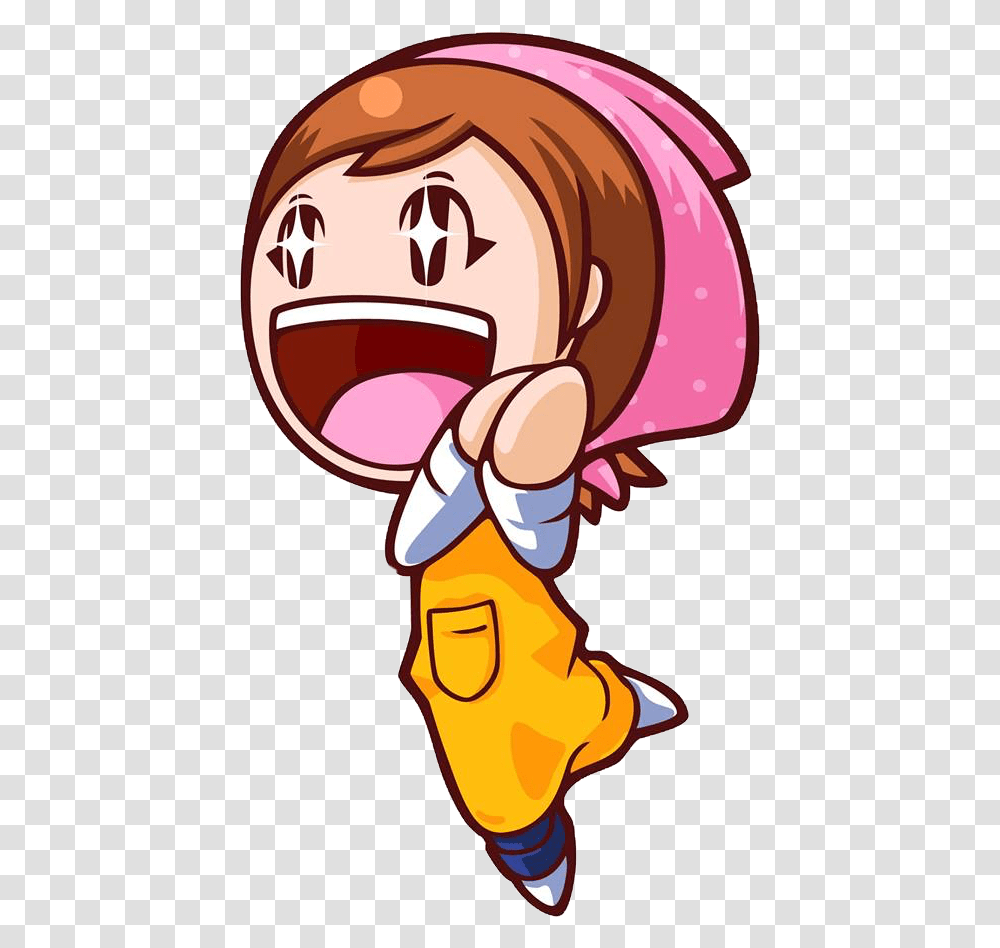 Cooking Mama Smash Ultimate Clipart Cooking Mama, Label, Text, Ear, Eating Transparent Png