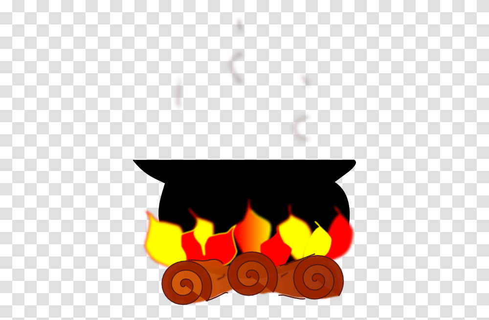 Cooking Pot Cooking Pot On Fire Clipart, Flame, Bonfire, Moon, Outer Space Transparent Png