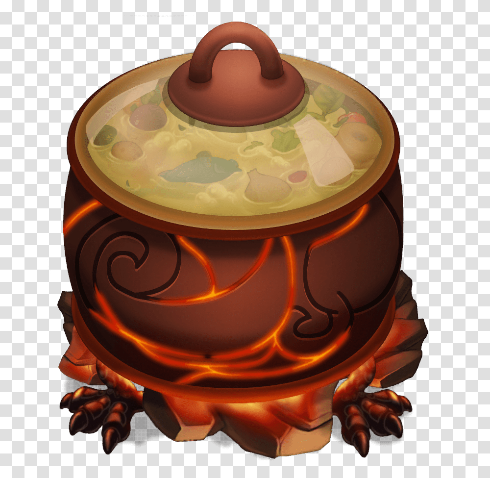Cooking Pot Cooking Pot With Fire, Birthday Cake, Dessert, Food, Pottery Transparent Png
