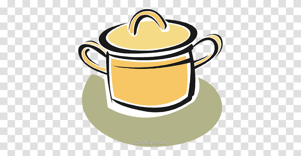 Cooking Pot Royalty Free Vector Clip Art Illustration, Coffee Cup, Pottery, Soil, Bowl Transparent Png