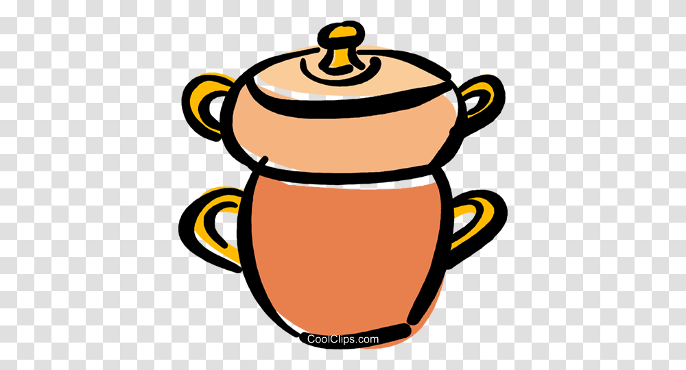 Cooking Pot Royalty Free Vector Clip Art Illustration, Pottery, Urn, Jar, Teapot Transparent Png
