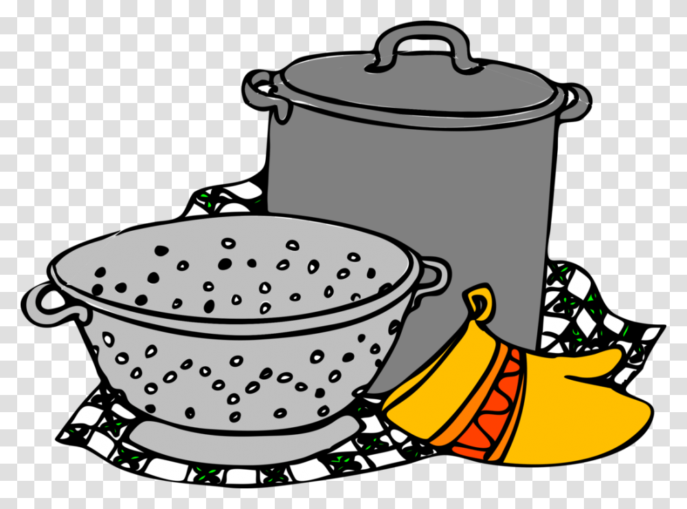Cookware Frying Pan Cooking Kitchen Stock Pots, Bowl, Pottery, Soup Bowl, Wedding Cake Transparent Png