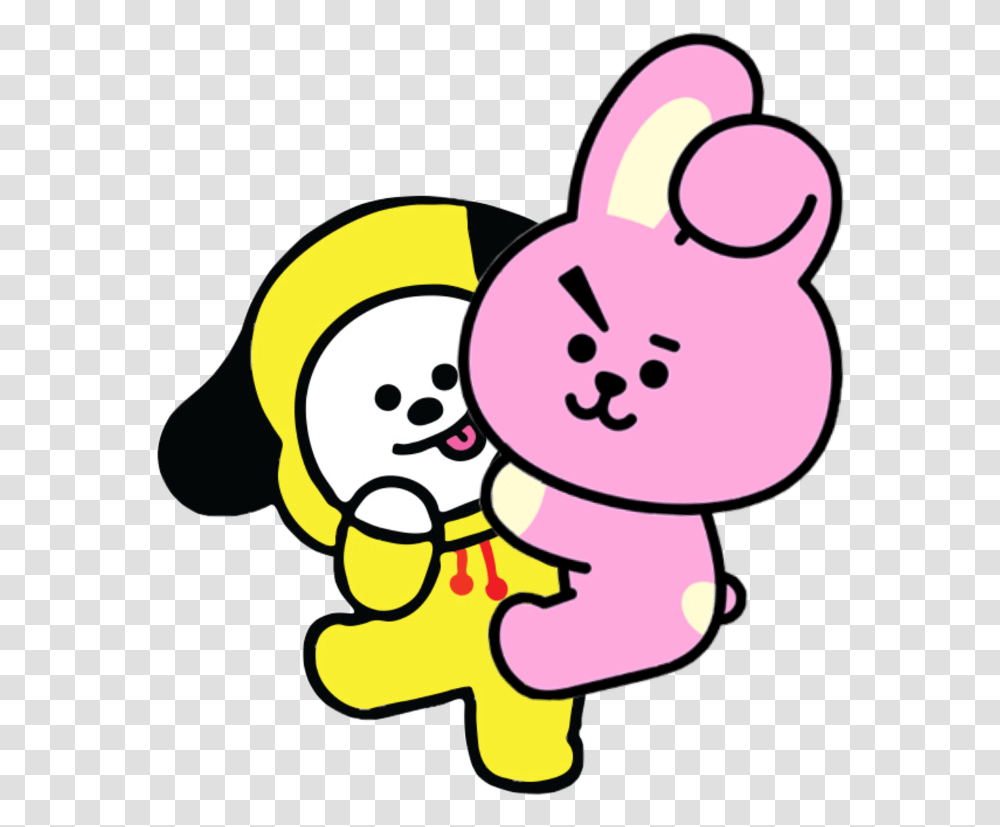 Cooky Chimmy Bt21 Bts Kpop Characters Love Cute Bt21 Cooky And Chimmy Transparent Png