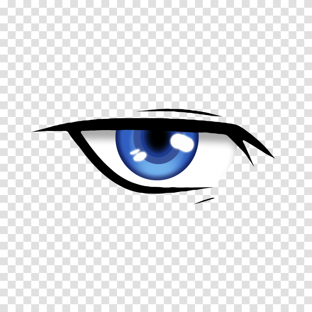 Cool Anime Eyes Image Blue Anime Eyes, Gun, Weapon, Weaponry, Electronics Transparent Png