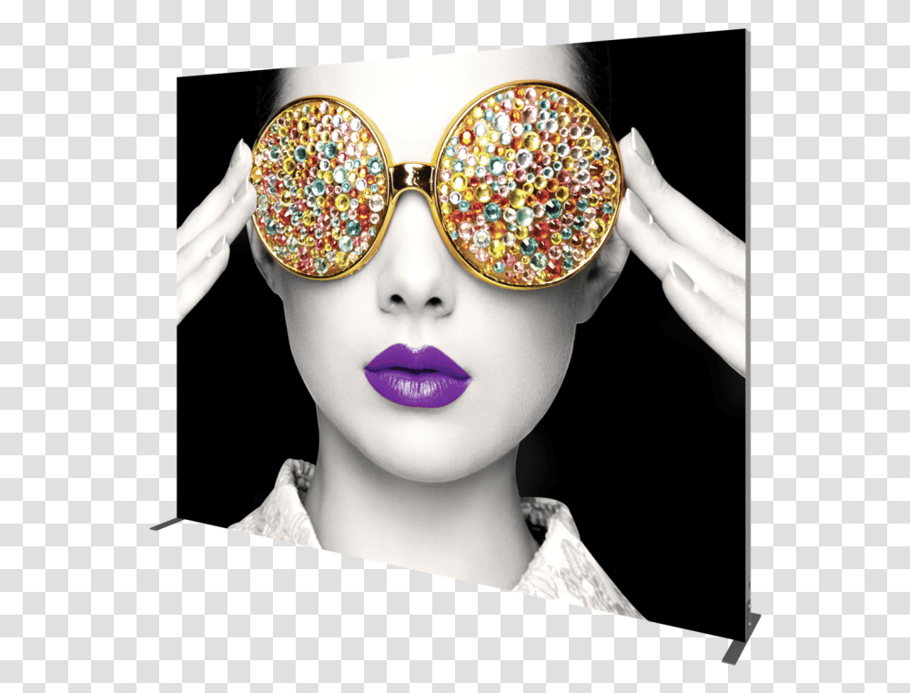 Cool Banner Glamorous Glasses, Sunglasses, Accessories, Face, Person Transparent Png