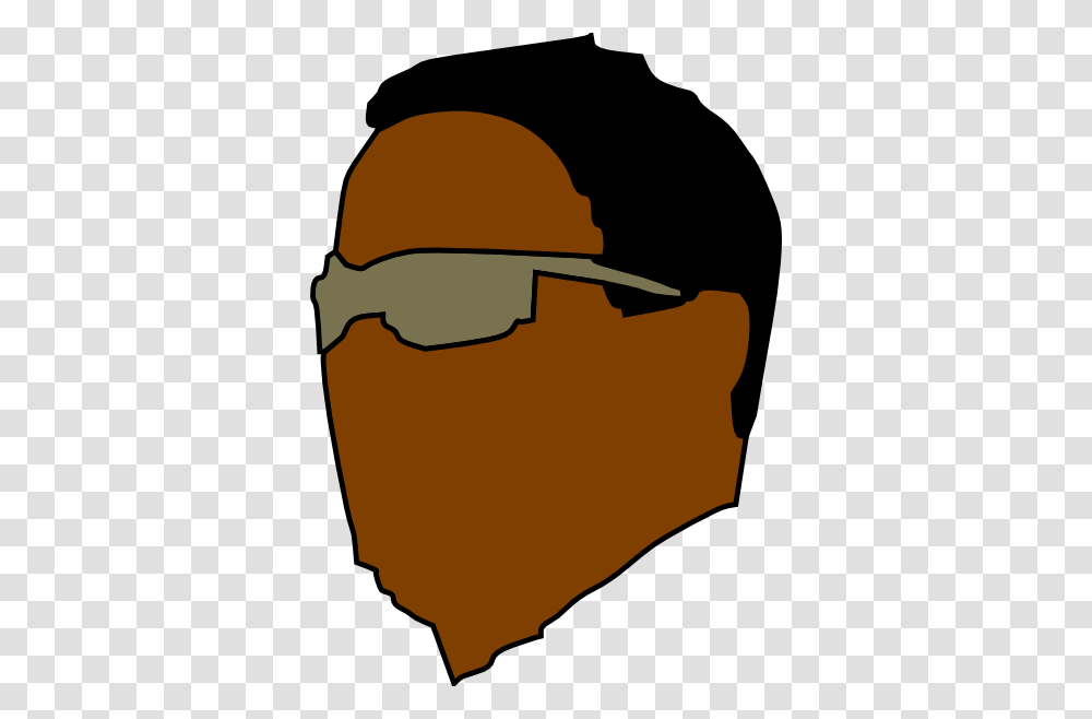 Cool Black Dude With Glasses Clip Art, Apparel, Helmet, Hardhat Transparent Png