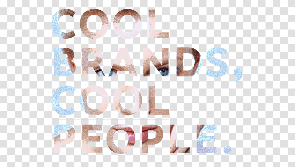 Cool Brands Cool People Peach, Alphabet, Number Transparent Png