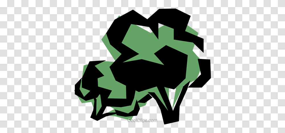 Cool Broccoli Royalty Free Vector Clip Art Illustration, Recycling Symbol, Cross Transparent Png