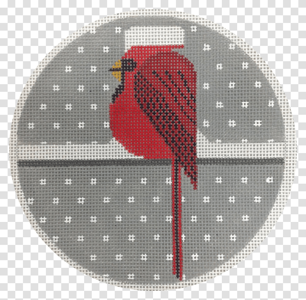 Cool Cardinal Cross Stitch, Rug, Logo, Applique Transparent Png