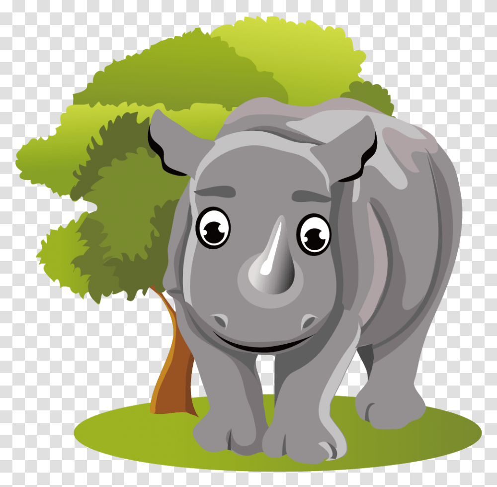 Cool Cartoon Rainforest Animals Cartoon With A Jungle Animal, Mammal, Wildlife, Elephant, Hippo Transparent Png