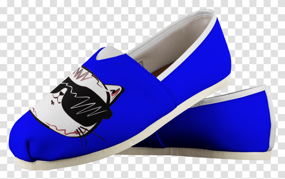 Cool Cat Digital Blue Women's Casual Slip On Shoes Shoe, Apparel, Footwear, Sneaker Transparent Png