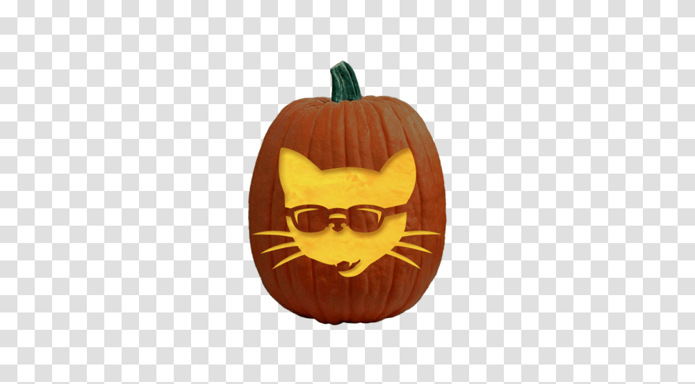 Cool Cat, Plant, Pumpkin, Vegetable, Food Transparent Png