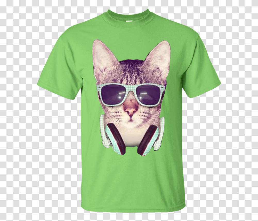 Cool Cat T Shirt Cat With Sunglasses, Apparel, Accessories, Accessory Transparent Png