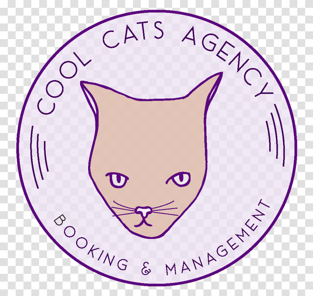 Cool Cats Agency Cat, Label, Text, Logo, Symbol Transparent Png