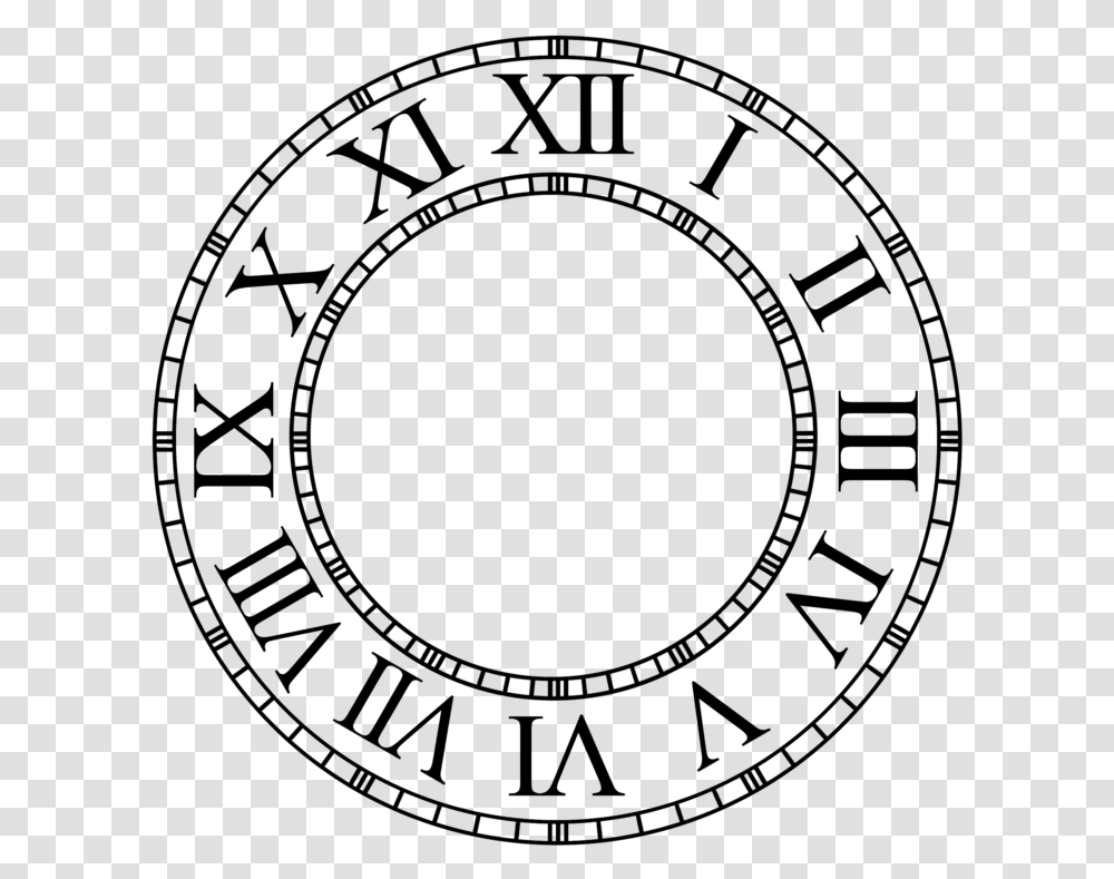 Cool Clock Drawing At Roman Numerals Clock, Gray, World Of Warcraft Transparent Png