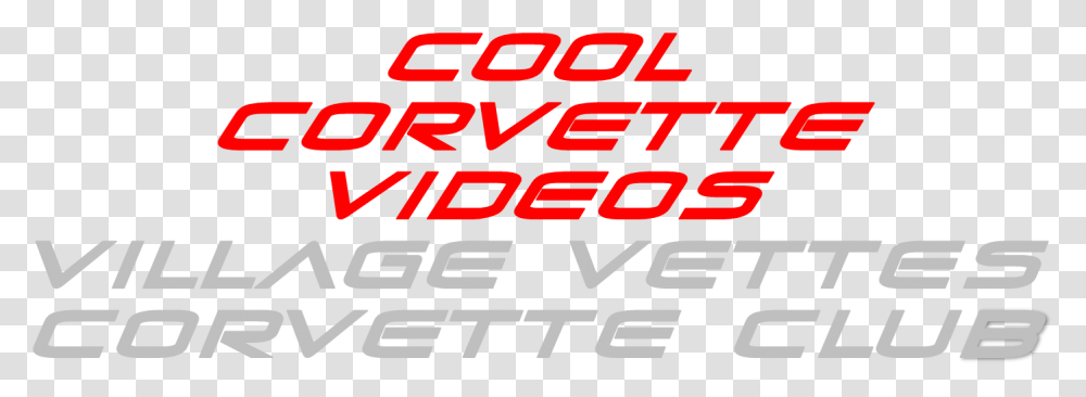 Cool Corvette Videos, Alphabet, Word, Number Transparent Png