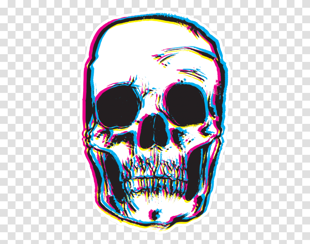 Cool Creepy Skull, Doodle, Drawing Transparent Png