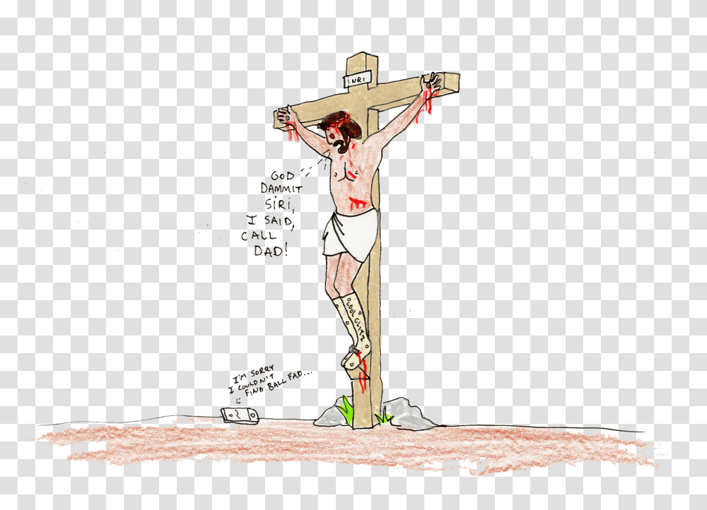 Cool Cross Porous Walker, Person, Human, Crucifix Transparent Png