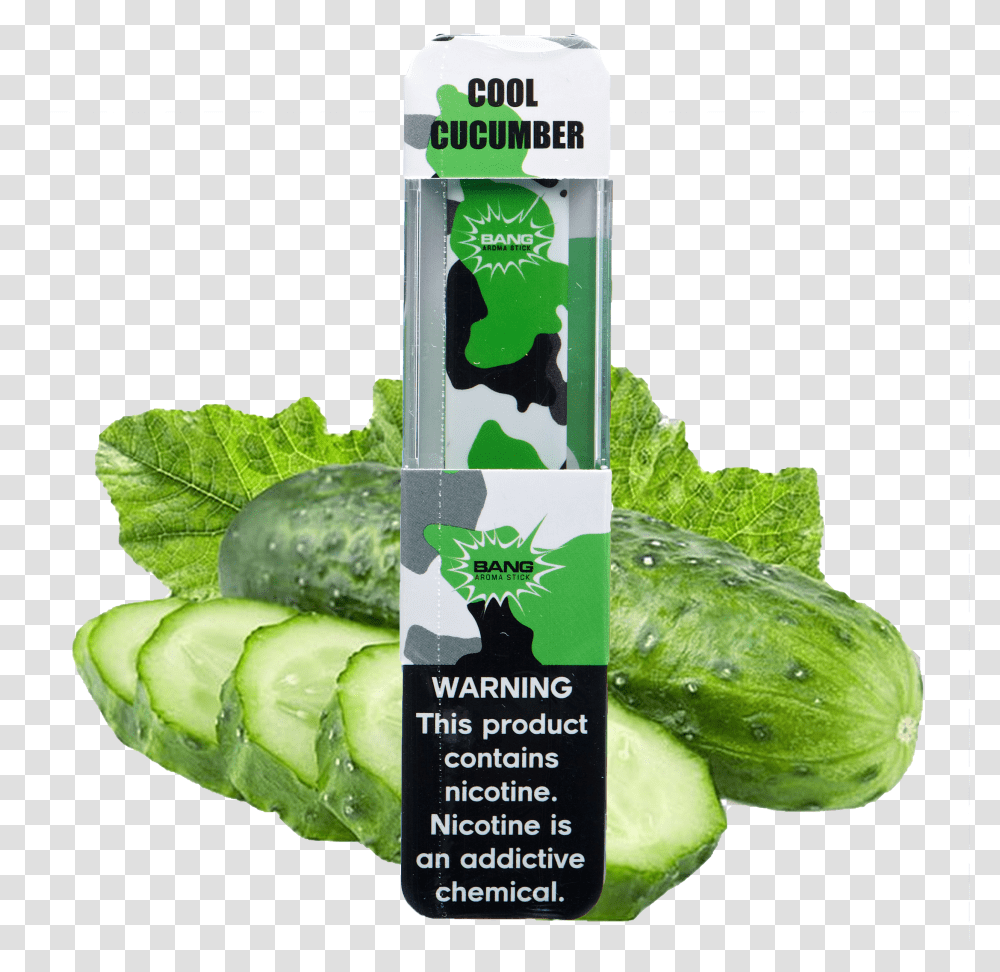 Cool Cucumber Bang Aroma Disposables Natural Fresh Cucumber Gel Transparent Png
