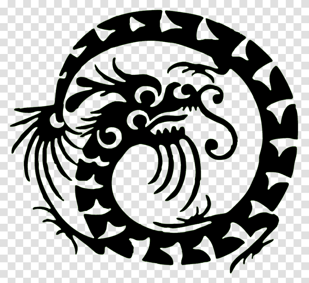 Cool Dragons Clipart Dragon Circular Free, Pattern, Fractal, Ornament Transparent Png